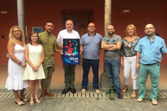 Carlos Diego Franco, ganador del concurso del cartel del Carnaval de Telde (Foto TA)